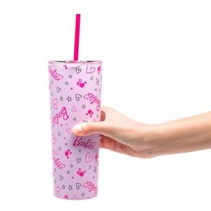 🏷 CLEARANCE! Barbie Love Out Loud Stainless Steel Tumbler by Dragon Glassware
